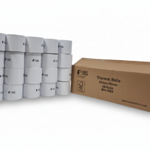 57mm x 70mm Thermal Paper Rolls – 20 Pack | BPA Free | EPOS & PayPoint Receipt Printer Compatible